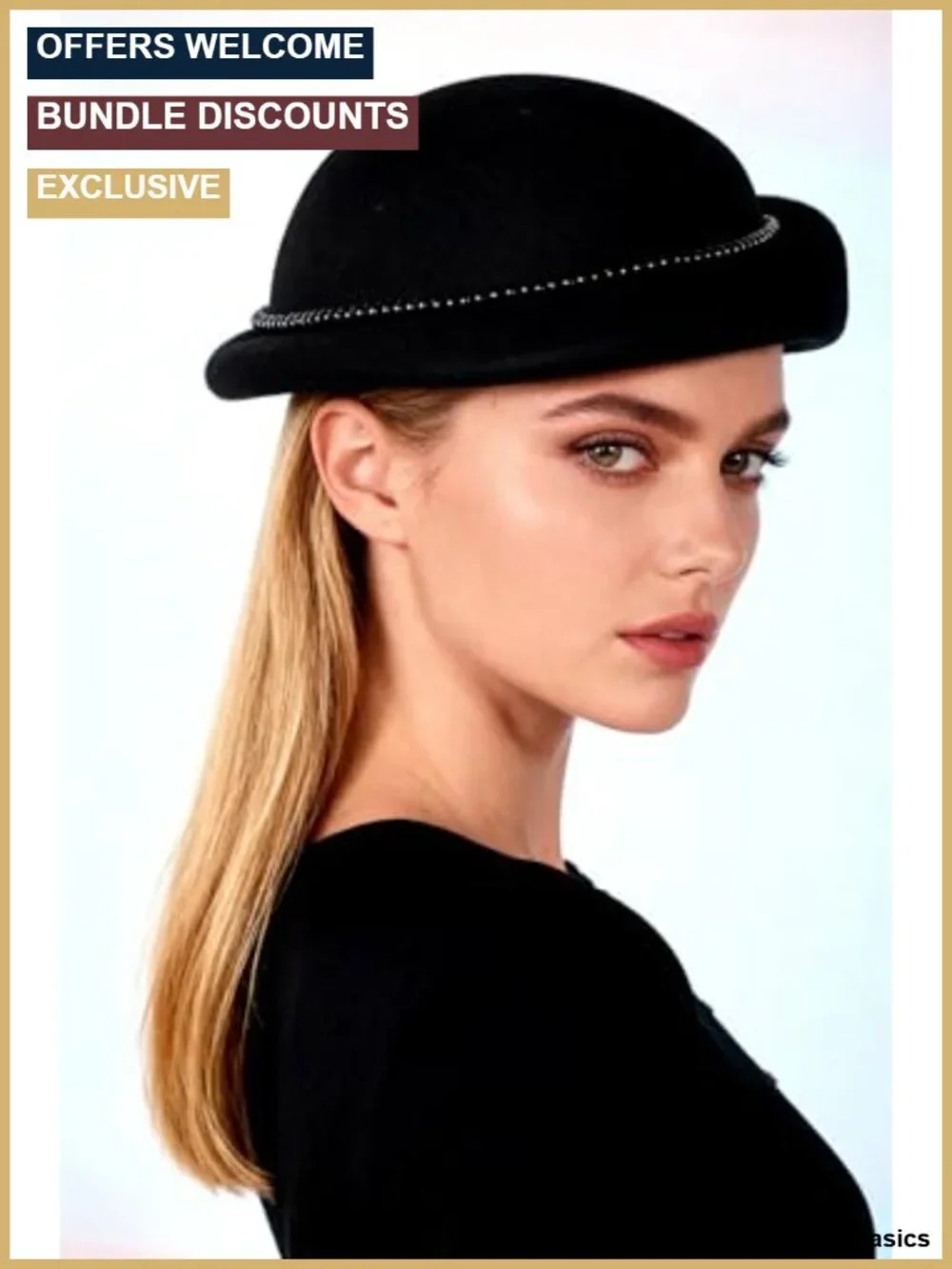 Women Wool Beret Vintage French Hat with Pearl Beads Adjustable Party Cap